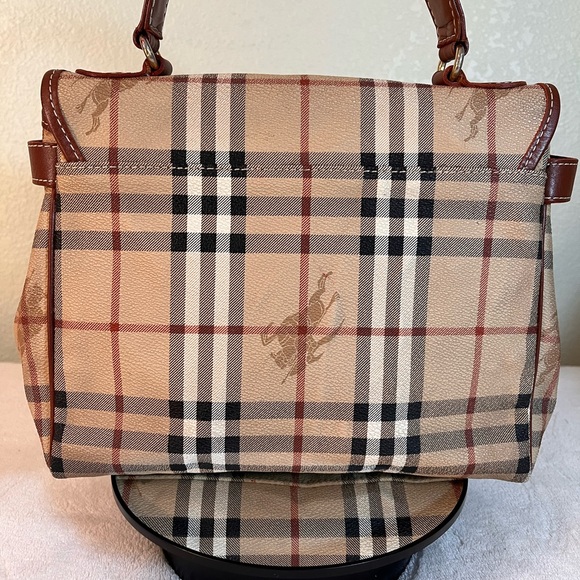 BURBERRYS VINTAGE HAYMARKET HANDBAG - Picture 2 of 8